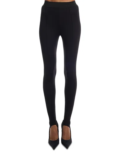 Wardrobe.nyc Wardrobe. Nyc Opaque Stirrup Leggings In Black