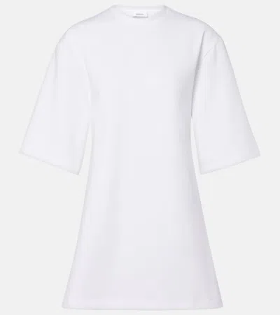 Wardrobe.nyc Wardrobe. Nyc Open-back Cotton-blend Jersey Minidress In White