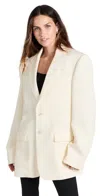 Wardrobe.nyc Oversize Single Breasted Blazer In Off White