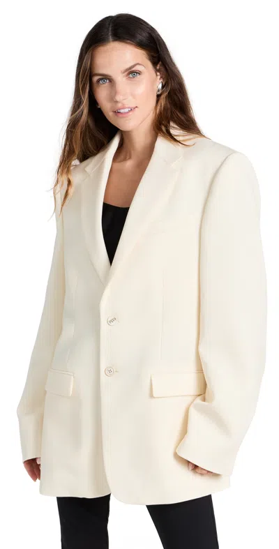 Wardrobe.nyc Oversize Single Breasted Blazer In Off White