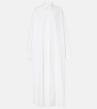 Wardrobe.nyc Oversized Cotton Shirtdress In White