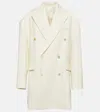 Wardrobe.nyc Oversized Double-breasted Wool Coat In White