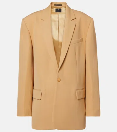 Wardrobe.nyc Wardrobe. Nyc Oversized Wool Blazer In Neutral