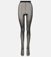 Wardrobe.nyc Wardrobe. Nyc Polka-dot Tights In Black