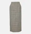 Wardrobe.nyc Wardrobe. Nyc Prince Of Wales Check Midi Skirt In Grau