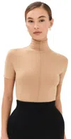 Wardrobe.nyc Wardrobe. Nyc Rhw Short Sleeve Bodysuit Sahara In Sahara