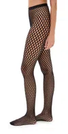 Wardrobe.nyc Wardrobe. Nyc X Rhw Web Wool-blend Tights In Black