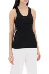 Wardrobe.nyc Wardrobe. Nyc Ribbed Sleeveless Top With In Black