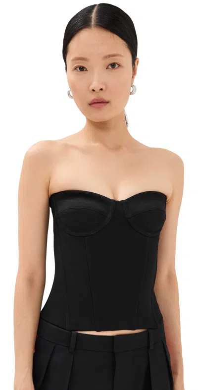 Wardrobe.nyc Wardrobe. Nyc Semi Matte Bustier Black