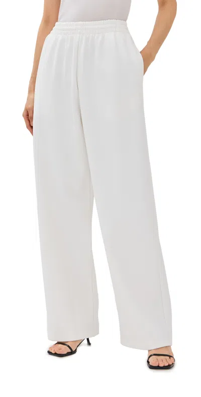 WARDROBE.NYC WARDROBE. NYC SEMI MATTE TRACK PANT OFF WHITE
