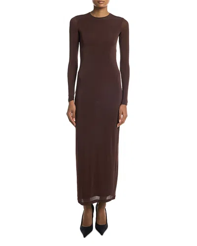 Wardrobe.nyc Wardrobe. Nyc Sheer Midi Dress In Black