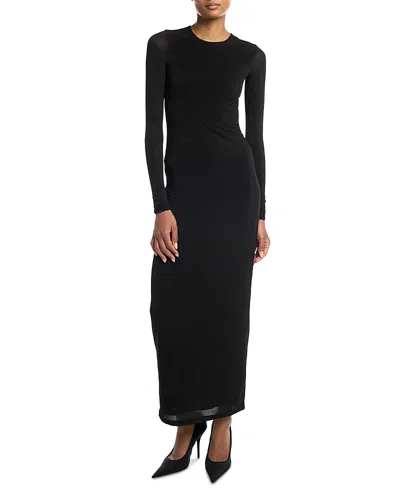 Wardrobe.nyc Wardrobe. Nyc Sheer Midi Dress In Black