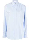 Wardrobe.nyc Stripe-print Oversized Shirt In Mstbl