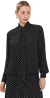 Wardrobe.nyc Wardrobe. Nyc Silk Blouse Black Polka Dot In Black Polka Dot