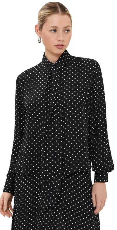 Wardrobe.nyc Wardrobe. Nyc Silk Blouse Black Polka Dot