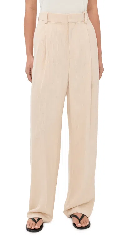 Wardrobe.nyc Wardrobe. Nyc Spring Tailored Trousers Cream In Neutral
