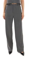 Wardrobe.nyc Wardrobe. Nyc Straight Leg Trousers Charcoal In Charcoal