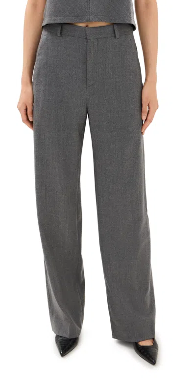 Wardrobe.nyc Wardrobe. Nyc Straight Leg Trousers Charcoal