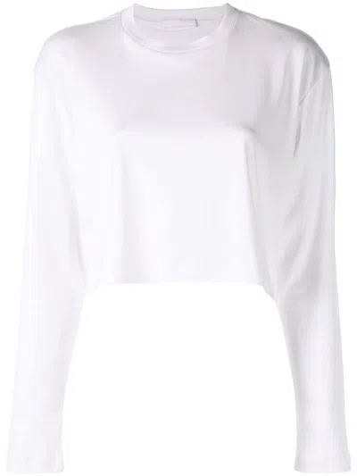 Wardrobe.nyc Wardrobe. Nyc Sweater Long Sleeve Crop In White