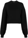 Wardrobe.nyc Oversized Cotton Sweatshirt In Black