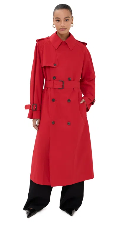 Wardrobe.nyc Wardrobe. Nyc Trench Coat Red