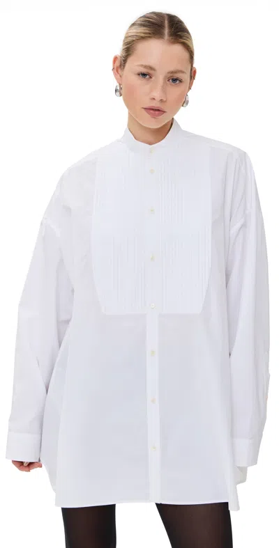 Wardrobe.nyc Wardrobe. Nyc Tuxedo Shirt Dress Mini White