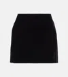 Wardrobe.nyc Velvet Miniskirt In Black