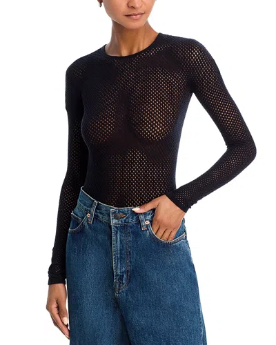 Wardrobe.nyc Wardrobe. Nyc Web Fishnet Bodysuit In Multi