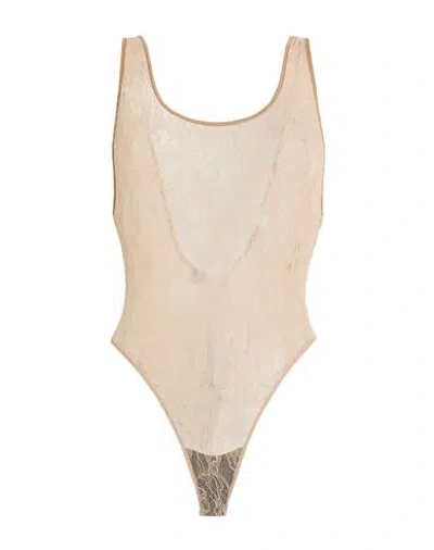 Wardrobe.nyc Wardrobe. Nyc Woman Bodysuit Blush Size M Polyamide, Elastane In Pink