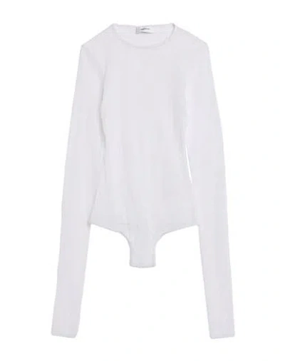 Wardrobe.nyc Wardrobe. Nyc Woman Bodysuit Off White Size Xxs Polyamide, Elastane