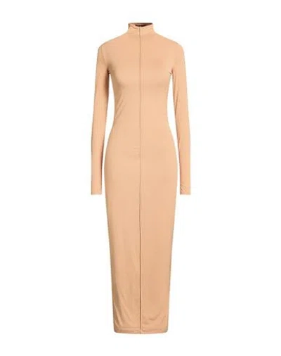 Wardrobe.nyc Wardrobe. Nyc Woman Maxi Dress Sand Size M Polyamide, Elastane