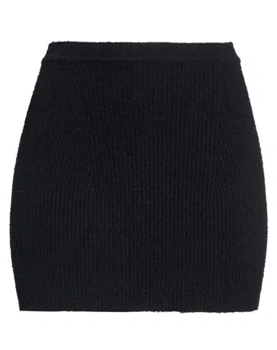 Wardrobe.nyc Wardrobe. Nyc Woman Mini Skirt Black Size M Cotton, Polyamide, Elastane