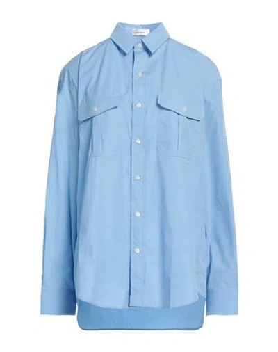 Wardrobe.nyc Wardrobe. Nyc Woman Shirt Pastel Blue Size M Cotton