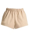 Wardrobe.nyc Wardrobe. Nyc Woman Shorts & Bermuda Shorts Beige Size Xxs Cotton, Polyamide