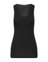 Wardrobe.nyc Wardrobe. Nyc Woman Tank Top Black Size L Cotton In Black