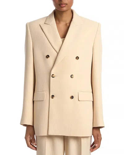 Wardrobe.nyc Wardrobe. Nyc Wool Double Breasted Blazer In Neutral