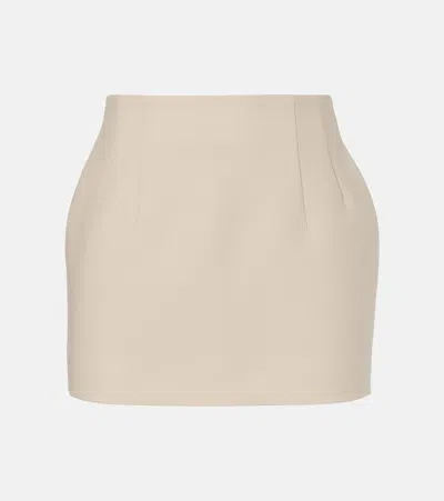 Wardrobe.nyc Wool Miniskirt In Brown