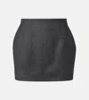 Wardrobe.nyc Wardrobe. Nyc Wool Miniskirt In Gray