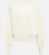 Wardrobe.nyc X Hailey Bieber Hb Virgin Wool Sweater In White