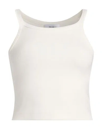 Wardrobe.nyc Wardrobe. Nyc X Hailey Bieber Woman Top Ivory Size L Cotton, Elastane In Gray