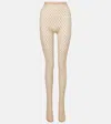 Wardrobe.nyc Wardrobe. Nyc X Rhw Web Wool-blend Tights In Beige