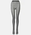 Wardrobe.nyc Wardrobe. Nyc X Rhw Web Wool-blend Tights In Black