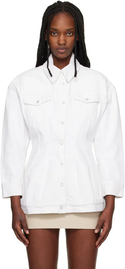 Wardrobe.nyc Wardrobe. Nyc Denim Contour Jacket In White