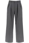 WARDROBE.NYC WIDE LEG FLANNEL TROUSERS FOR MEN OR