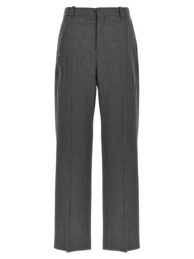 Wardrobe.nyc Wide Leg Virgin Wool Trousers In Gray