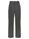 Wardrobe.nyc Wide Leg Virgin Wool Trousers In Gray