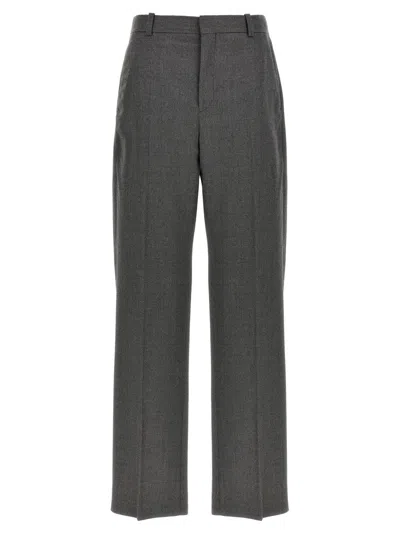 Wardrobe.nyc Wide Leg Virgin Wool Trousers In Gray