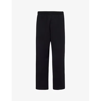 Wardrobe.nyc Womens Black X Hailey Bieber Relaxed-fit Wide-leg Cotton-jersey Jogging Bottoms