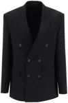 Wardrobe.nyc Wardrobe. Nyc Double Breasted Blazer In Nero
