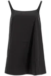 Wardrobe.nyc Mini Poplin Dress In Nero